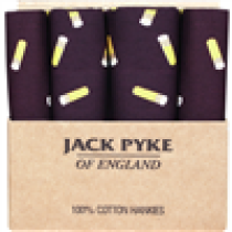 Jack Pyke 4 Pack Hankies (O/S) (WINE) (JPKHANCARTWINE)